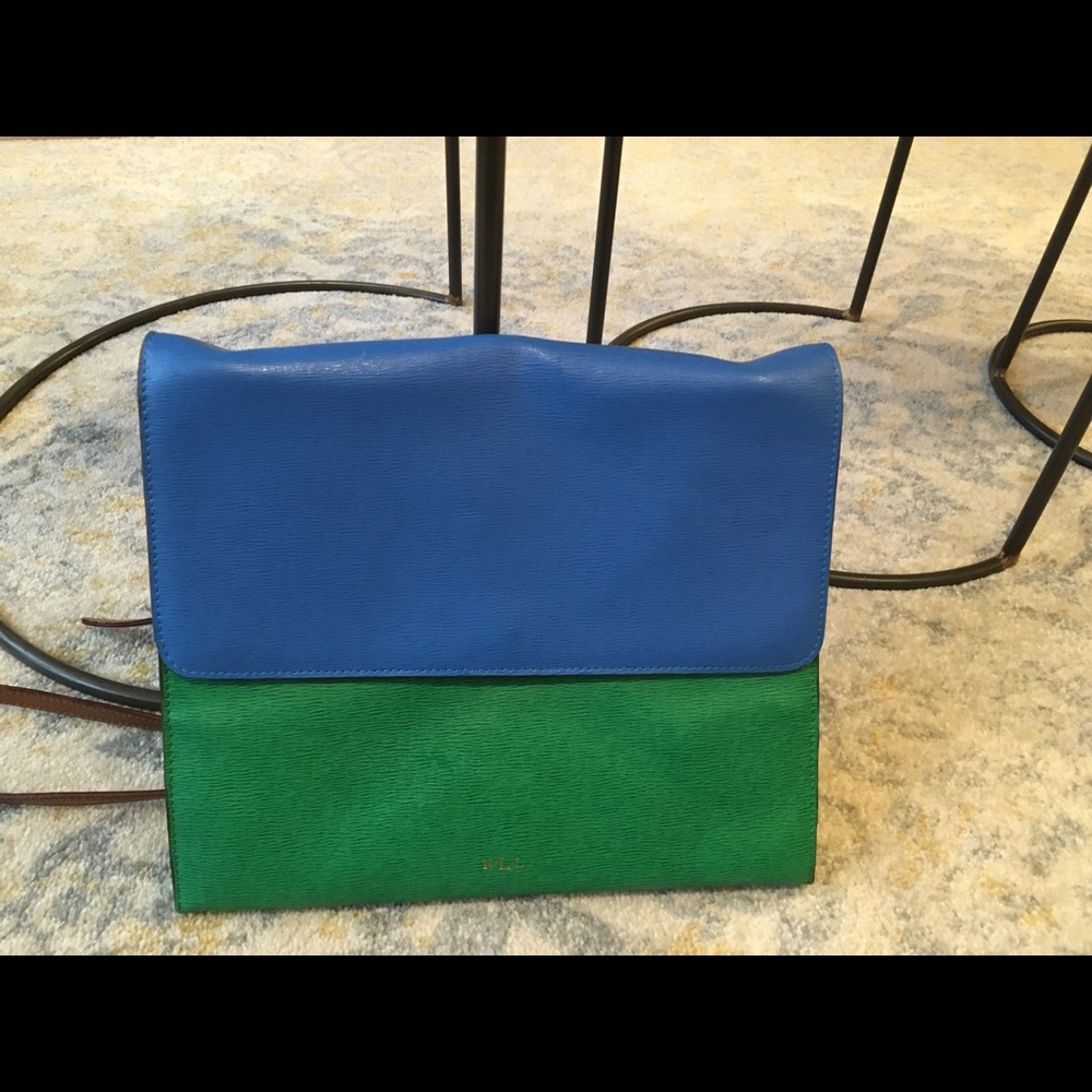 Ralph Lauren pebbled clutch